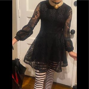 🎃Gorgeous “Wednesday” style black lace dress🎃